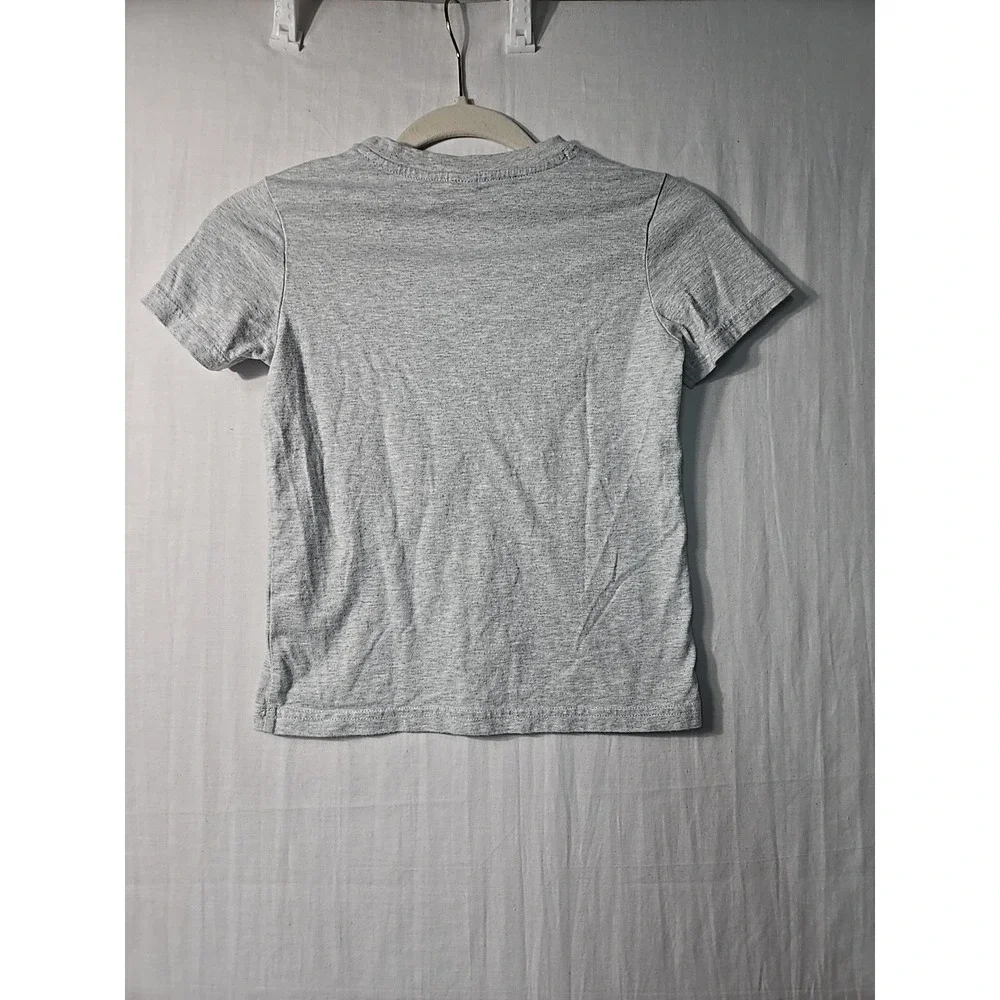 Janie and Jack Boys Size 6‎ Ship Ahoy Graphic Short Sleeve Shirt Gray Cotton